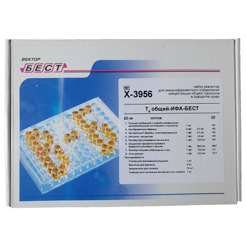 Набір реагентів для ІФА визначення Т4 загальний-ІФА-БЕСТ